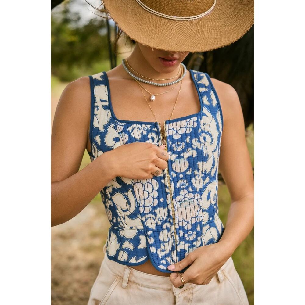 Agua Bendita Sinclair Sereia Crop Top Corset Style Size S NWT
